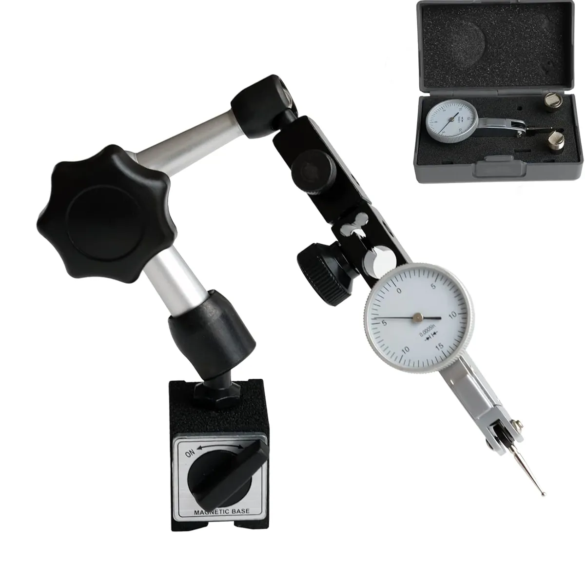 Base magnética para indicador dial .0005"